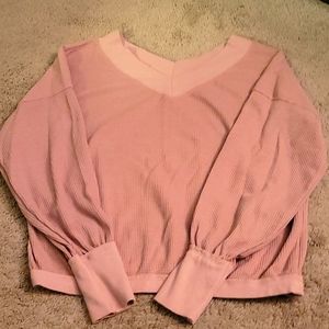 Blush knit sweater
